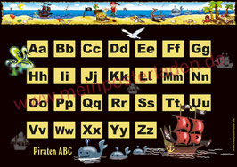 ABC Lernposter | Pirat - sand
