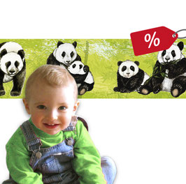 Restposten | XXL ECO Vliesbordüre | Pandabären