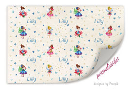 Geschenkpapier | Kleine Fee - personalisierbar