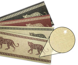 Gold - Metallic Bordüre | Leopard
