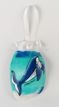 Anhänger Muschelplatte Wal