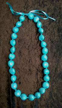Kukuinusskette farbig türkis, lang (Nr. 2008)