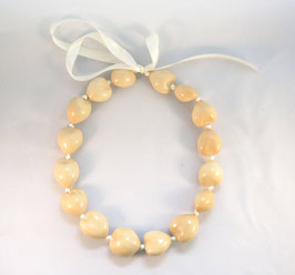 Kukuinusskette weiß kurz