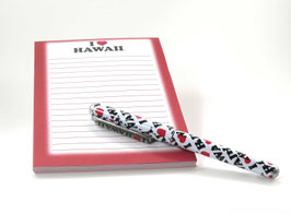 Notizblock-Set "I love Hawai'i"