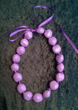 Kukuinusskette farbig lila, kurz (Nr. 2014)