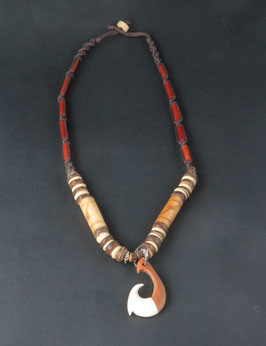 Holzperlenkette mit Haken