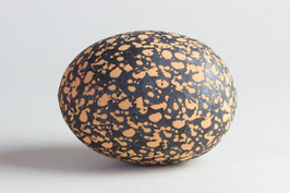 Eiform, orange-schwarz, S1 ca.12cm
