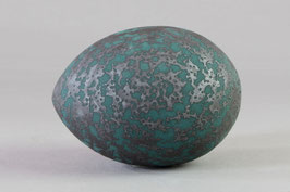 Eiform, petrol-schwarz, S2 ca. 12cm