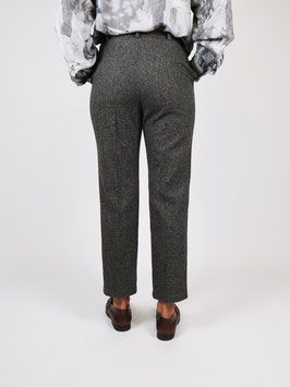 dark grey trousers