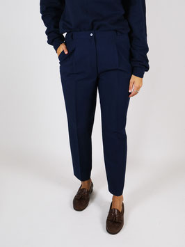 navy wool trousers