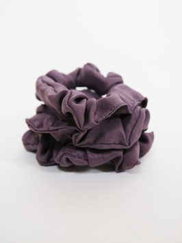 set of three small reworked scrunchies silk