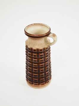 vase brown beige with handle