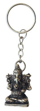 Schlüsselanhänger "Ganesha" Messing 8cm