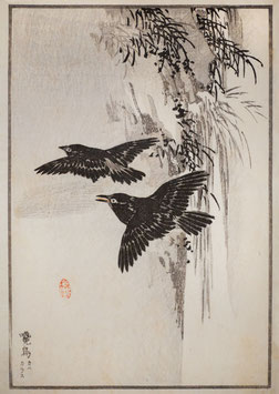 Fliegende Vögel nach einem Motiv von Kono Bairei (1844 –1895) KB 03