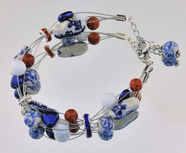 DB-2024 Rood, wit, blauw Swarovski rondel