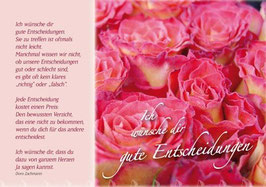 Superpreis!! 20 Postkarten: Rosenmotive mit guten Wünschen