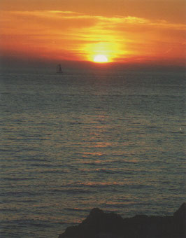 10 x Postkarte: Sonnenuntergang
