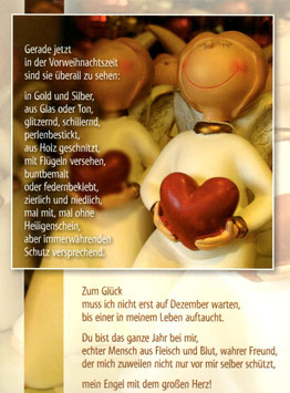Postkarte W: Vorweihnachtszeit - Mein Engel