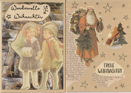 2 handgemachte Faltkarten: Weihnachts-Nostalgie 3