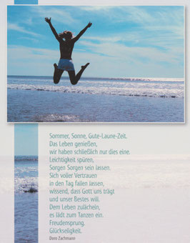 Große Postkarten im 5er Set  SOMMER, SONNE, LEICHTIGKEIT