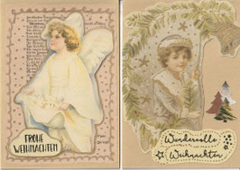 2 handgemachte Faltkarten: Weihnachts-Nostalgie 1