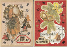 2 handgemachte Faltkarten: Weihnachts-Nostalgie 5
