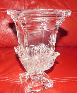 Vintage Vase Kristall, H 20 cm