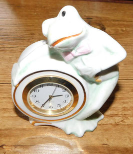 Frosch mit Quarzuhr, 9 cm