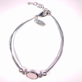 Firenze LUSSO armband Roze zilver