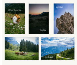 Postkarten-Set Wandertage
