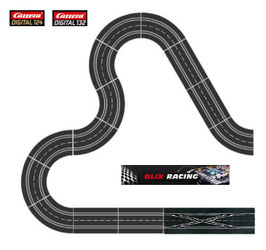 Carrera Digital 132 / 124 / Evo. u. Exclusiv Schienen Erweiterung Kreuzweiche / Motodrom 4,9 Meter