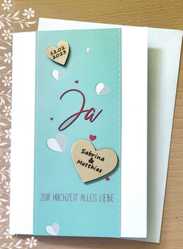 Hochzeitskarte "Ja"