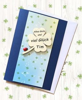 Viel Glück personalisierbar
