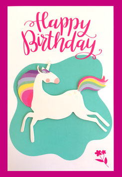 "Happy Birthday" Einhorn
