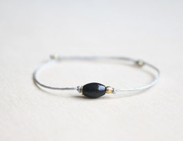 "black olive" bracelet - gray