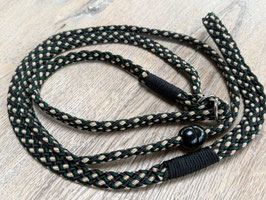 Retrieverleine dunkelgrün/beige/schwarz