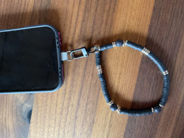 Handy Kette aus Clay Polymer schwarz