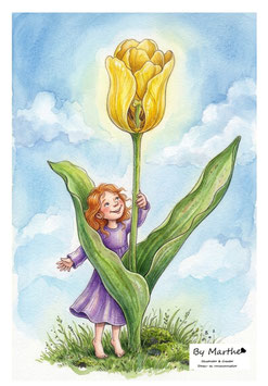 Lily en de gele tulp