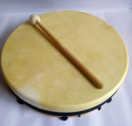 Schnell stimmbare Schamanentrommel Durchmesser 40 cm, RahmenEsche, Ziegenhaut "DraginSkin"