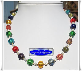 2284. bunte Muranoglas-Kette