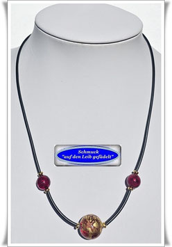 444. Original Muranoglas-Perlenkette