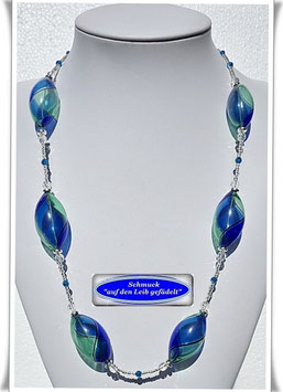 3062. ausgefallene Muranoglas-Perlenkette