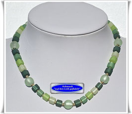 852. grüne Muranoglas-Polaris-Kette