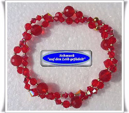 135) 2-reihiges Swarovski-Armband