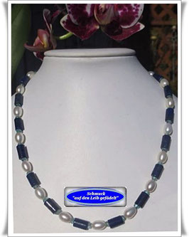 1218. Lapislazuli-Apatit-Kette Set