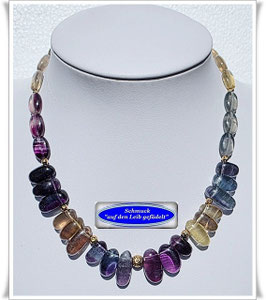 3061. elegantes Fluorit-Collier
