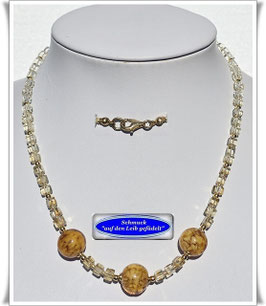 321. Muranoglas-Citrin-Collier