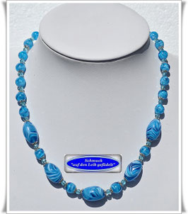 1176. elegantes Muranoglasperlen-Collier  Set