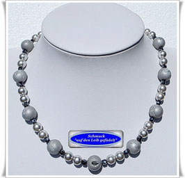 3051. elegantes Drusenachat-Collier