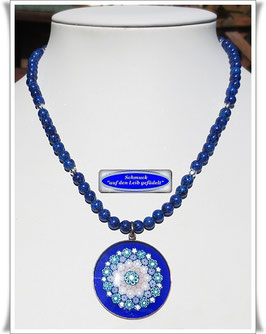 2281. Murano-Milllefiori-Glasanhänger mit Gablonzer Glasperlen